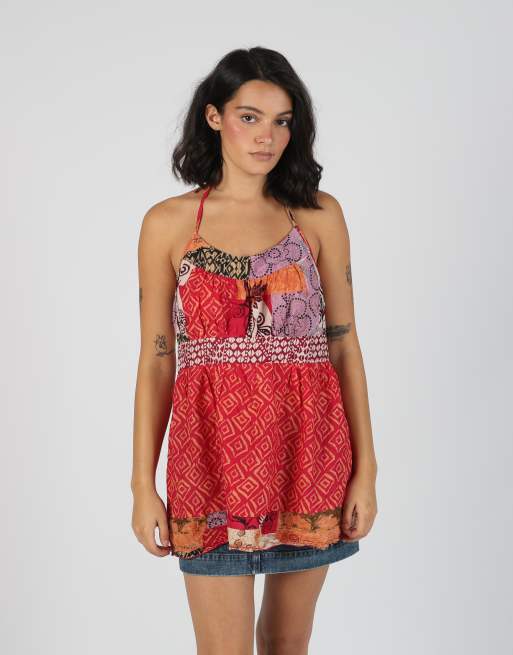 Vintage Unbranded S cami in red