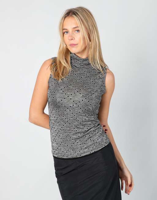 Vintage Unbranded S cami in silver