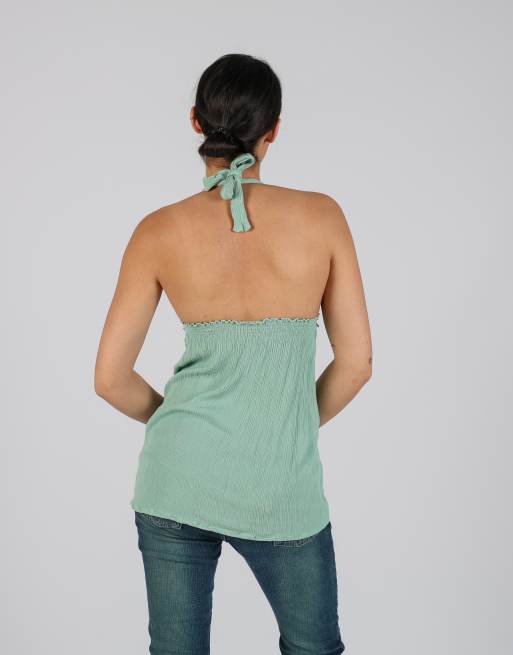 Vintage Unbranded S cami in turquoise, 2 of 4