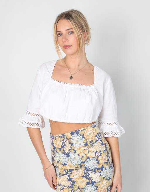 Vintage Unbranded S cami in white