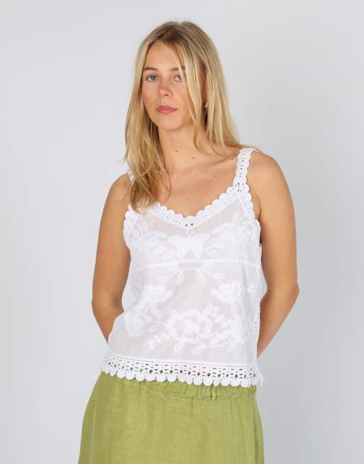 Vintage Unbranded S cami in white