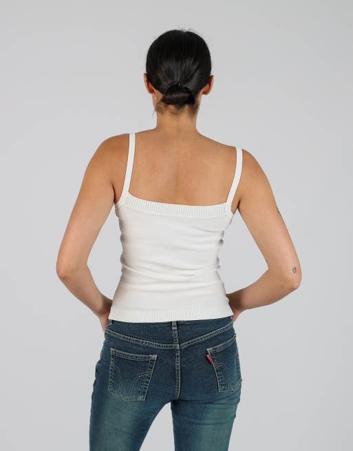 Vintage Unbranded S cami in white, 2 of 4