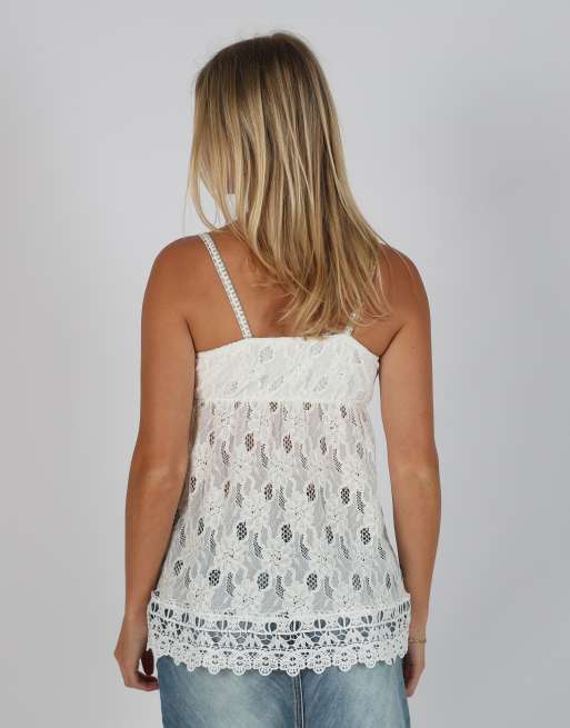 Vintage Unbranded S cami in white, 2 of 4