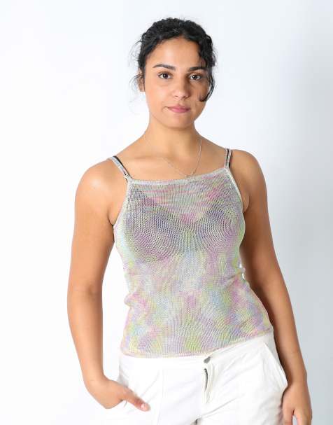 Vintage Unbranded S cami multi colured - view 1