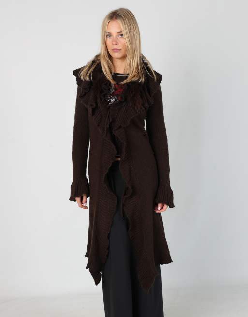 Vintage Unbranded S cardigan in brown