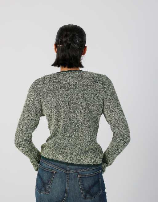 Vintage Unbranded S cardigan in light green, 2 of 4