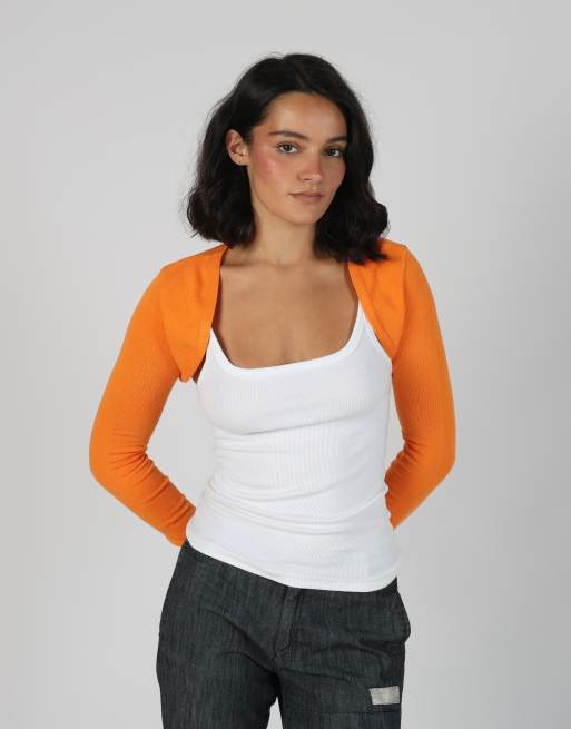 Vintage Unbranded S cardigan in orange