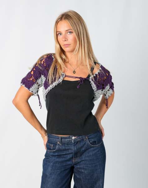 Vintage Unbranded S cardigan in purple - view 1