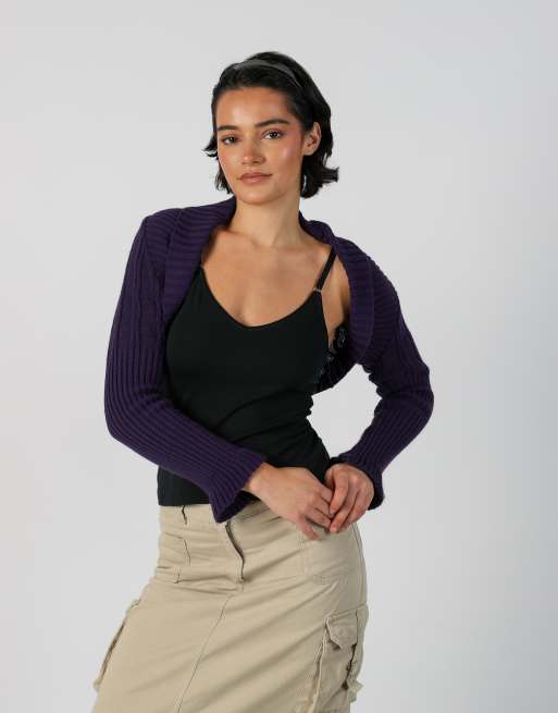 Vintage Unbranded S cardigan in purple, 3 of 4