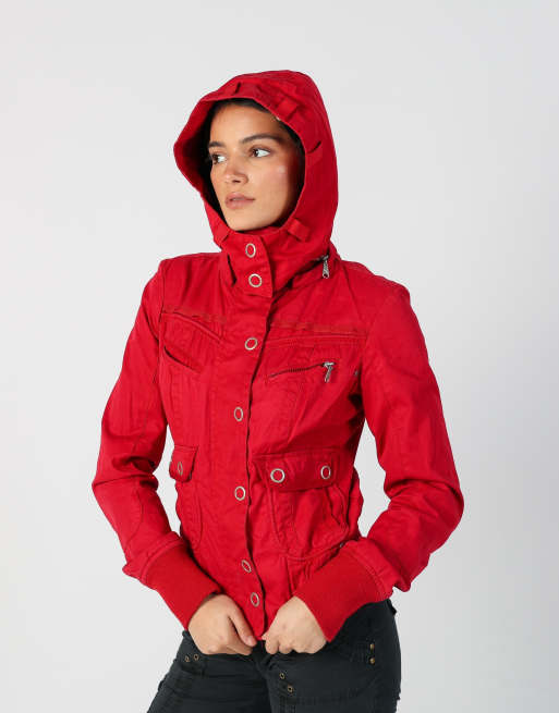 Vintage Unbranded S casual jacket in red, 3 of 4
