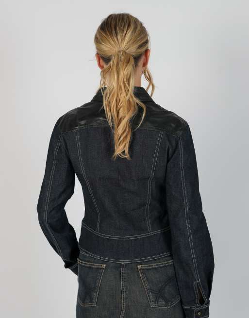 Vintage Unbranded S denim jacket in blue, 2 of 4