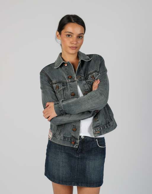 Vintage Unbranded S denim jacket in blue, 3 of 4
