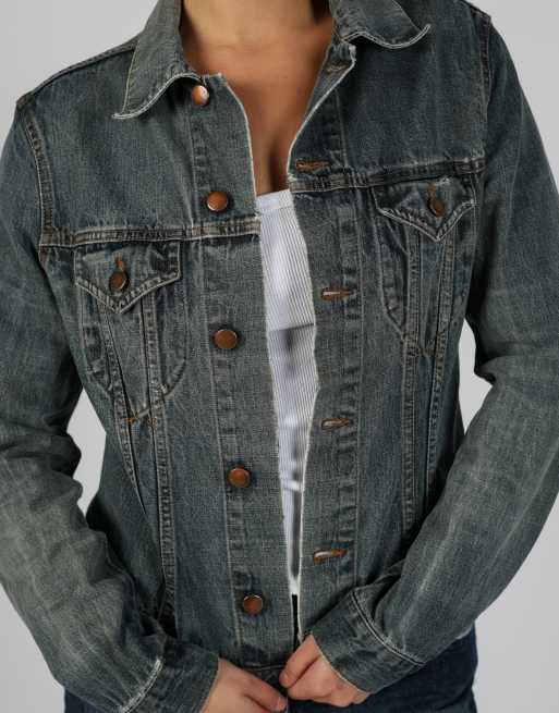 Vintage Unbranded S denim jacket in blue, 4 of 4