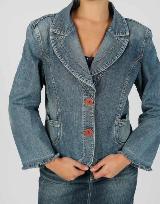 Vintage Unbranded S denim jacket in blue, 4 of 4