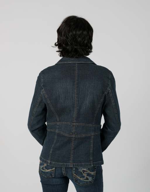 Vintage Unbranded S denim jacket in blue, 2 of 4
