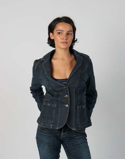 Vintage Unbranded S denim jacket in blue, 3 of 4