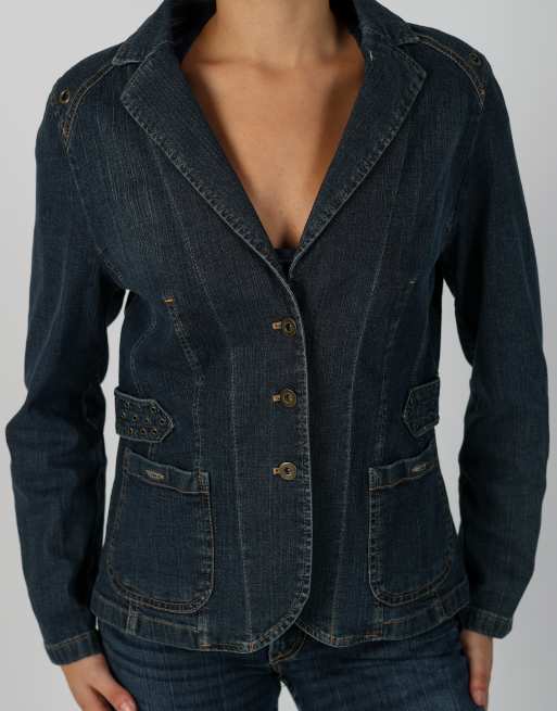 Vintage Unbranded S denim jacket in blue, 4 of 4