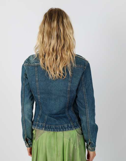 Vintage Unbranded S denim jacket in blue, 2 of 4