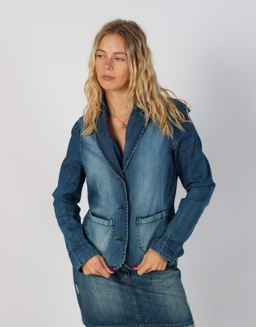 Vintage Unbranded S denim jacket in blue, 1 of 4