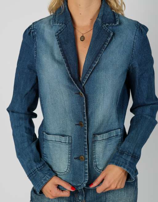 Vintage Unbranded S denim jacket in blue, 4 of 4