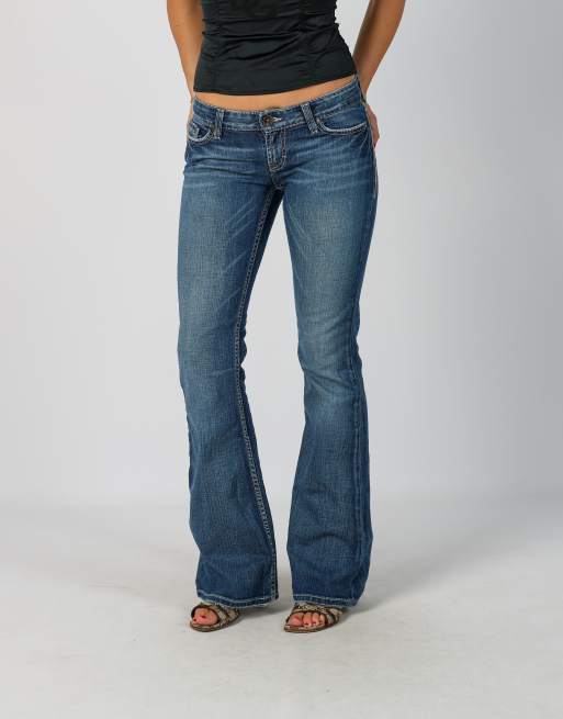 Vintage Unbranded S flare jeans in blue, 2 of 4