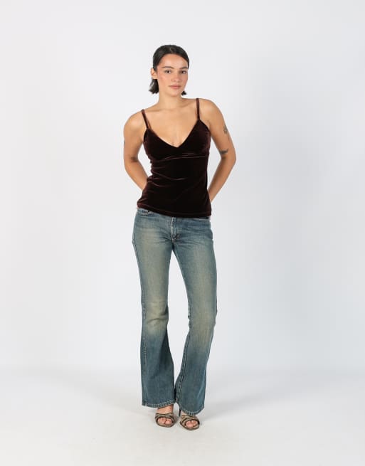 Vintage Unbranded S flare jeans in blue, 1 of 4