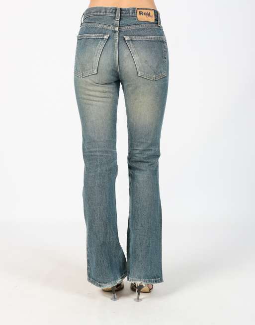Vintage Unbranded S flare jeans in blue, 4 of 4