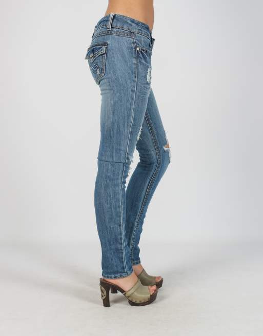 Vintage Unbranded S jeans in blue, 2 of 4