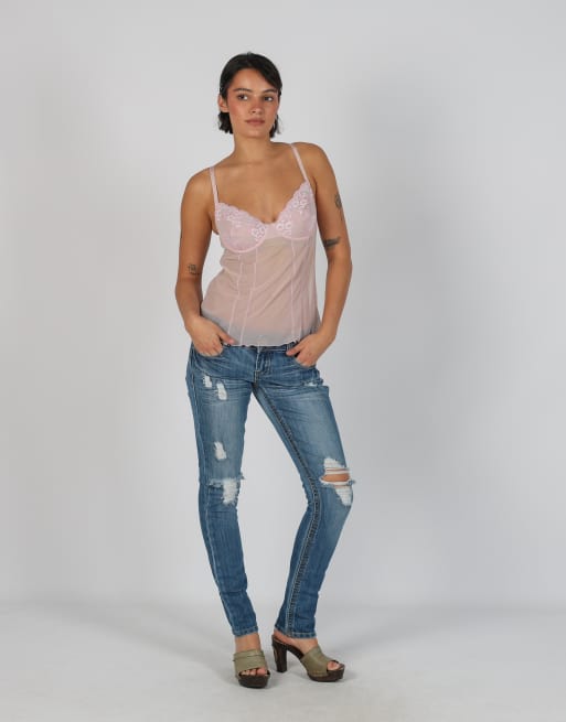 Vintage Unbranded S jeans in blue, 3 of 4