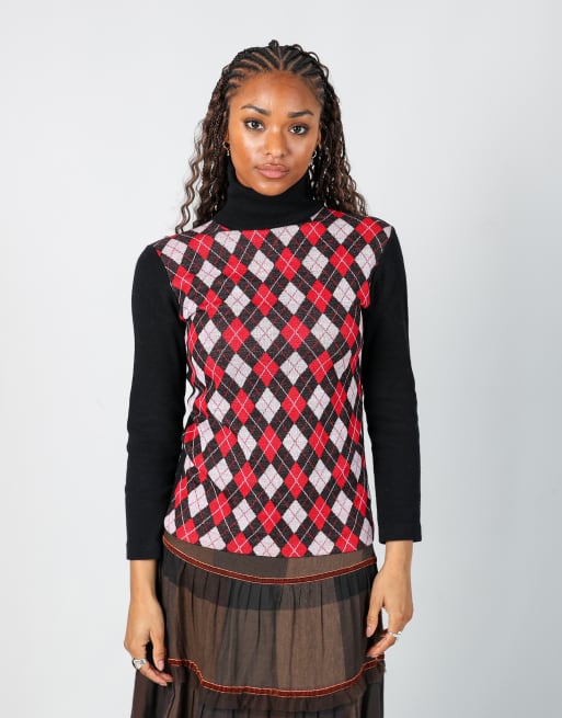 Vintage Unbranded S knitted jumper in black