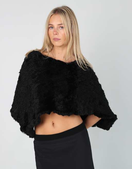 Vintage Unbranded S knitted jumper in black