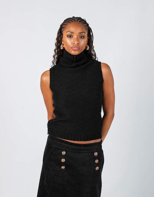 Vintage Unbranded S knitted jumper in black