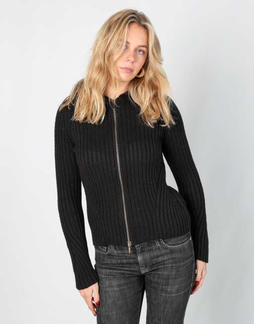 Vintage Unbranded S knitted jumper in black
