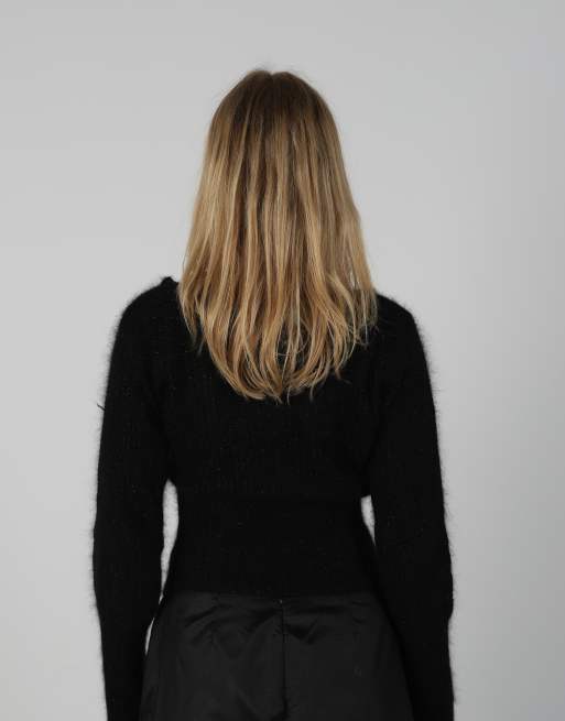 Vintage Unbranded S knitted jumper in black, 2 of 4