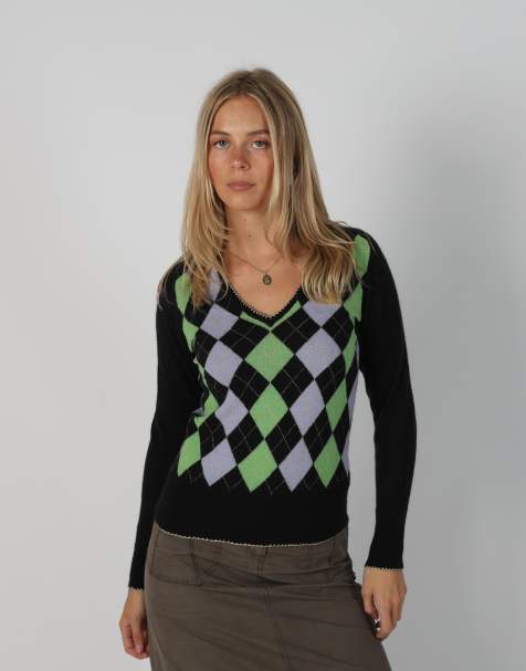 Vintage Unbranded S knitted jumper in black - view 1
