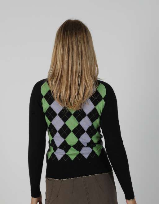 Vintage Unbranded S knitted jumper in black, 2 of 4