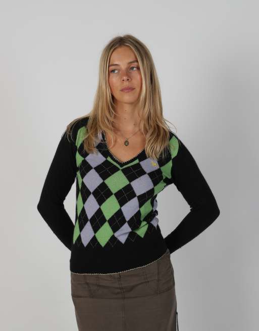 Vintage Unbranded S knitted jumper in black, 3 of 4