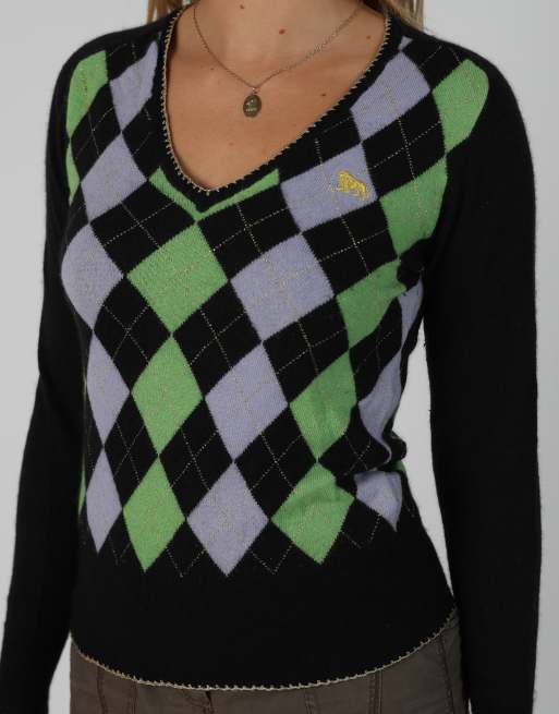 Vintage Unbranded S knitted jumper in black, 4 of 4