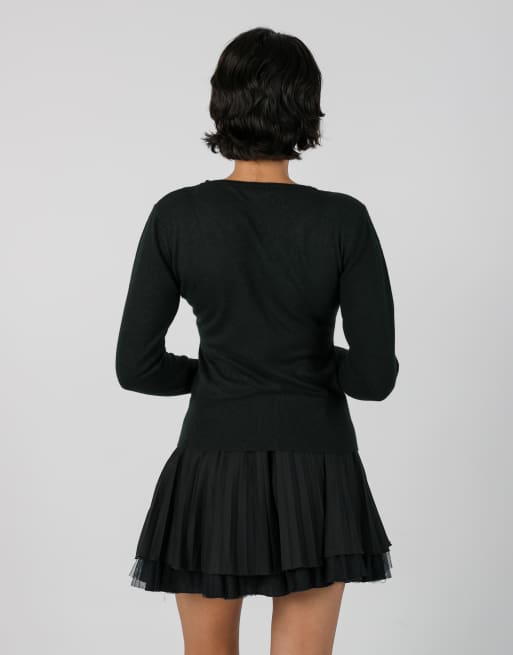 Vintage Unbranded S knitted jumper in black, 2 of 4