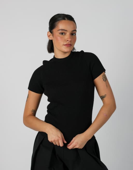 Vintage Unbranded S knitted jumper in black, 1 of 4