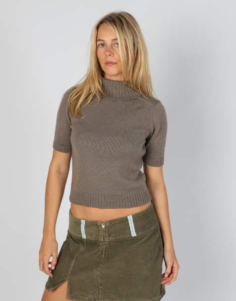 Vintage Unbranded S knitted jumper in brown - view 1