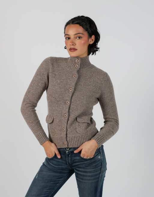 Vintage Unbranded S knitted jumper in brown, 3 of 4