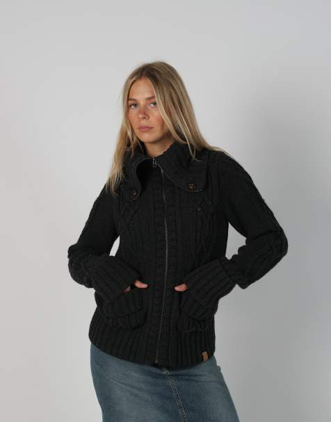 Vintage Unbranded S knitted jumper in charcoal grey - view 1
