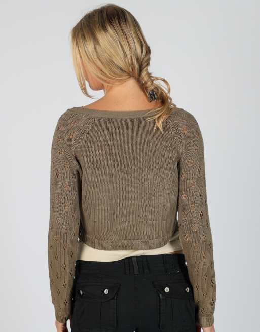 Vintage Unbranded S knitted jumper in dark green, 2 of 4