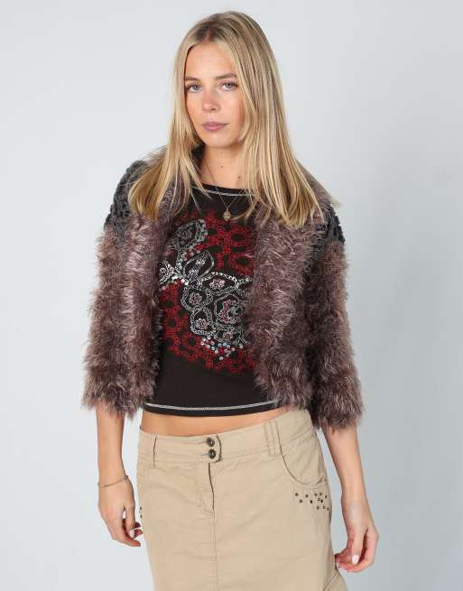 Vintage Unbranded S knitted jumper in grey