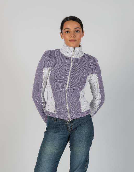 Vintage Unbranded S knitted jumper in lilac purple