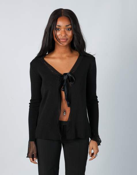 Vintage Unbranded S knitted top in black - view 1