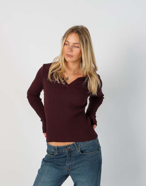 Vintage Unbranded S knitted top in purple - view 1