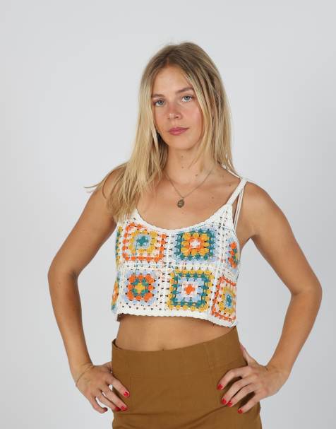 Vintage Unbranded S knitted top in white - view 1
