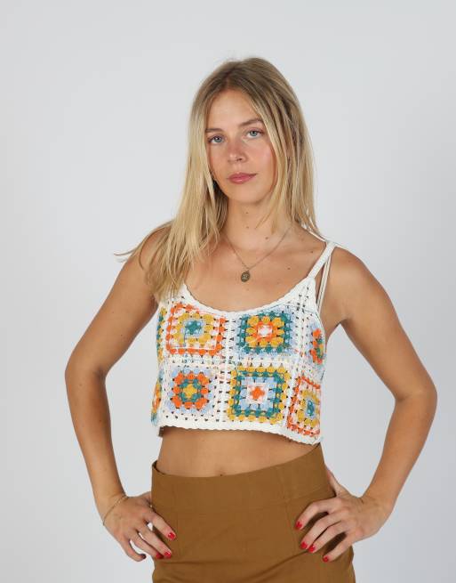 Vintage Unbranded S knitted top in white